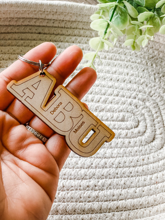 Personalized DAD Keychain with Kids Names | Father's Day Gift | Custom Dad Papa Grandpa Abuelo Key Chain