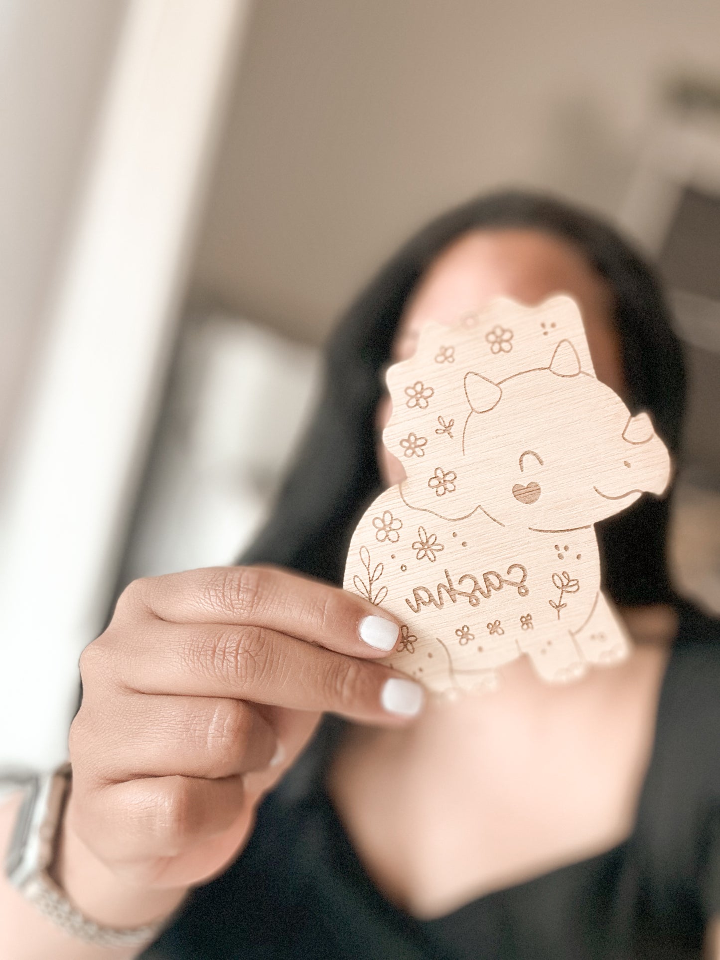 Personalized Dinosaur Ornament for Girls with Name