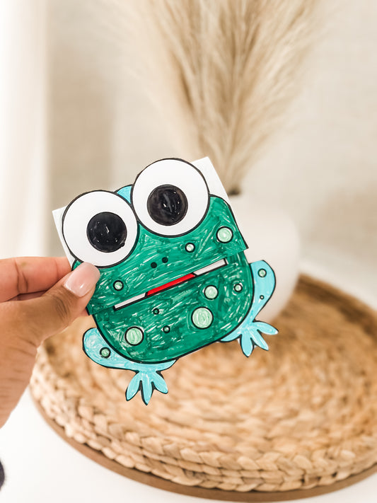 Ranita de San Valentín para Colorear